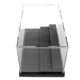 Maxbell Large Plastic Blocks Storage Box Anime Figures Cars Display Stand Black