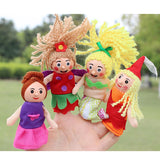 Maxbell 4 Pieces Plush Finger Puppets Mermaid Dolls Toys Kids Educational Toys