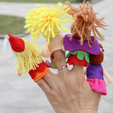 Maxbell 4 Pieces Plush Finger Puppets Mermaid Dolls Toys Kids Educational Toys