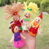 Maxbell 4 Pieces Plush Finger Puppets Mermaid Dolls Toys Kids Educational Toys