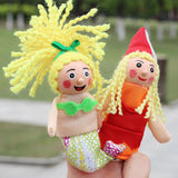 Maxbell 4 Pieces Plush Finger Puppets Mermaid Dolls Toys Kids Educational Toys