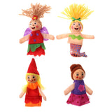 Maxbell 4 Pieces Plush Finger Puppets Mermaid Dolls Toys Kids Educational Toys