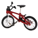 Maxbell Alloy Mini Finger BMX Bikes Toy w/ 2x Spare Tire Bicycle Diecast Models Red