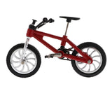 Maxbell Alloy Mini Finger BMX Bikes Toy w/ 2x Spare Tire Bicycle Diecast Models Red