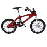 Maxbell Alloy Mini Finger BMX Bikes Toy w/ 2x Spare Tire Bicycle Diecast Models Red