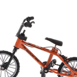 Maxbell 1:24 Mini Alloy Finger Bike Bicycle Diecast Model Desk Gadget Toy Orange