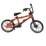 Maxbell 1:24 Mini Alloy Finger Bike Bicycle Diecast Model Desk Gadget Toy Orange