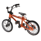 Maxbell 1:24 Mini Alloy Finger Bike Bicycle Diecast Model Desk Gadget Toy Orange
