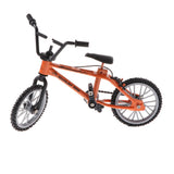 Maxbell 1:24 Mini Alloy Finger Bike Bicycle Diecast Model Desk Gadget Toy Orange