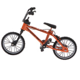 Maxbell 1:24 Mini Alloy Finger Bike Bicycle Diecast Model Desk Gadget Toy Orange