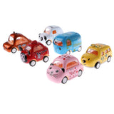 Maxbell 6Pcs 1:64 Mini Alloy Car Model Toy Set Kids Gift Cartoon Car Series (6 Pcs)