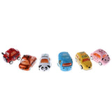 Maxbell 6Pcs 1:64 Mini Alloy Car Model Toy Set Kids Gift Cartoon Car Series (6 Pcs)