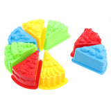 Maxbell 8 Piece Cake Toy Set Colorful Plastic Beach Toys for Children Kids Gift