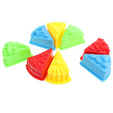 Maxbell 8 Piece Cake Toy Set Colorful Plastic Beach Toys for Children Kids Gift