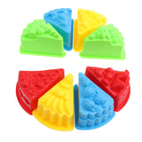 Maxbell 8 Piece Cake Toy Set Colorful Plastic Beach Toys for Children Kids Gift