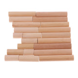 Maxbell 21 Pieces  Sticks Blocks Wooden Kong Ming Lock Brain Teaser Intelligence Toy