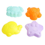 Maxbell 10 Pieces Kids Beach Sand Toy Set Sandbox Castle Mold Children's Gift - Pink
