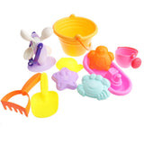 Maxbell 10 Pieces Kids Beach Sand Toy Set Sandbox Castle Molds Children's Gift