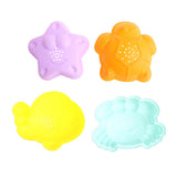 Maxbell 10 Pieces Kids Beach Sand Toy Set Sandbox Castle Molds Children's Gift