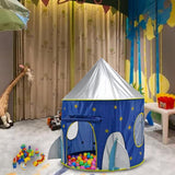 Maxbell Folding Star Printed Capsule Pop UpTent Kid Playhouse Toys Camping Blue