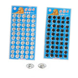 Maxbell 50 pair Sew-on Metal Snap Fastener Button Press Button DIY Sewing Craft 10mm