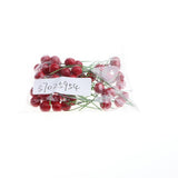 Maxbell 50 Pieces Simulation Small Berries Fruits Party Props DIY Craft Red