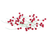 Maxbell 50 Pieces Simulation Small Berries Fruits Party Props DIY Craft Red