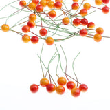 Maxbell 50 Pieces Simulation Small Berries Fruits Party Props DIY Craft Yellow