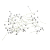 Maxbell 50 Pieces Simulation Small Berries Fruits Party Props DIY Craft Silver