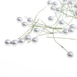 Maxbell 50 Pieces Simulation Small Berries Fruits Party Props DIY Craft Silver