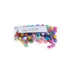Maxbell 100 Pieces Lovely Colorful Jingle Bells DIY Christmas Decor Crafts Toy 8mm