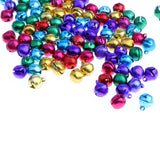 Maxbell 100 Pieces Lovely Colorful Jingle Bells DIY Christmas Decor Crafts Toy 8mm