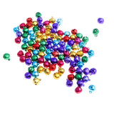 Maxbell 100 Pieces Lovely Colorful Jingle Bells DIY Christmas Decor Crafts Toy 8mm
