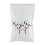 Maxbell A Pair Realistic Plastic Deer Antlers Model Toy Home Wall Ornament  7cm