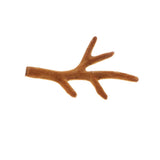 Maxbell A Pair Realistic Plastic Deer Antlers Model Toy Home Wall Ornament  7cm