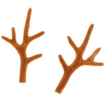 Maxbell A Pair Realistic Plastic Deer Antlers Model Toy Home Wall Ornament  7cm