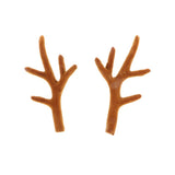 Maxbell A Pair Realistic Plastic Deer Antlers Model Toy Home Wall Ornament  7cm