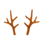 Maxbell A Pair Realistic Plastic Deer Antlers Model Toy Home Wall Ornament  7cm