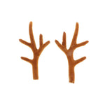 Maxbell A Pair Realistic Plastic Deer Antlers Model Toy Home Wall Ornament  7cm