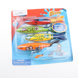 Maxbell 4Pcs Colorful Diving Sticks Kids Swimming Underwater Toy Torpedo