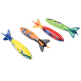 Maxbell 4Pcs Colorful Diving Sticks Kids Swimming Underwater Toy Torpedo