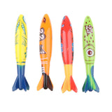 Maxbell 4Pcs Colorful Diving Sticks Kids Swimming Underwater Toy Torpedo