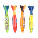 Maxbell 4Pcs Colorful Diving Sticks Kids Swimming Underwater Toy Torpedo