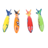 Maxbell 4Pcs Colorful Diving Sticks Kids Swimming Underwater Toy Torpedo