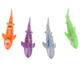 Maxbell 4Pcs Colorful Diving Sticks Kids Swimming Underwater Toy Shark Torpedo