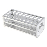 Maxbell Aluminum Test Tube Rack Stand for Lab Glasses Tube Display 15.5mm x 36 Holes