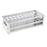 Maxbell Aluminum Test Tube Rack Stand for Lab Glasses Tube Display  12.5mm x 40 Hole