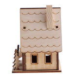 Maxbell 3D Wooden Puzzle Mini House W/ chimney Model Educational Kids Toy 3D Puzzle