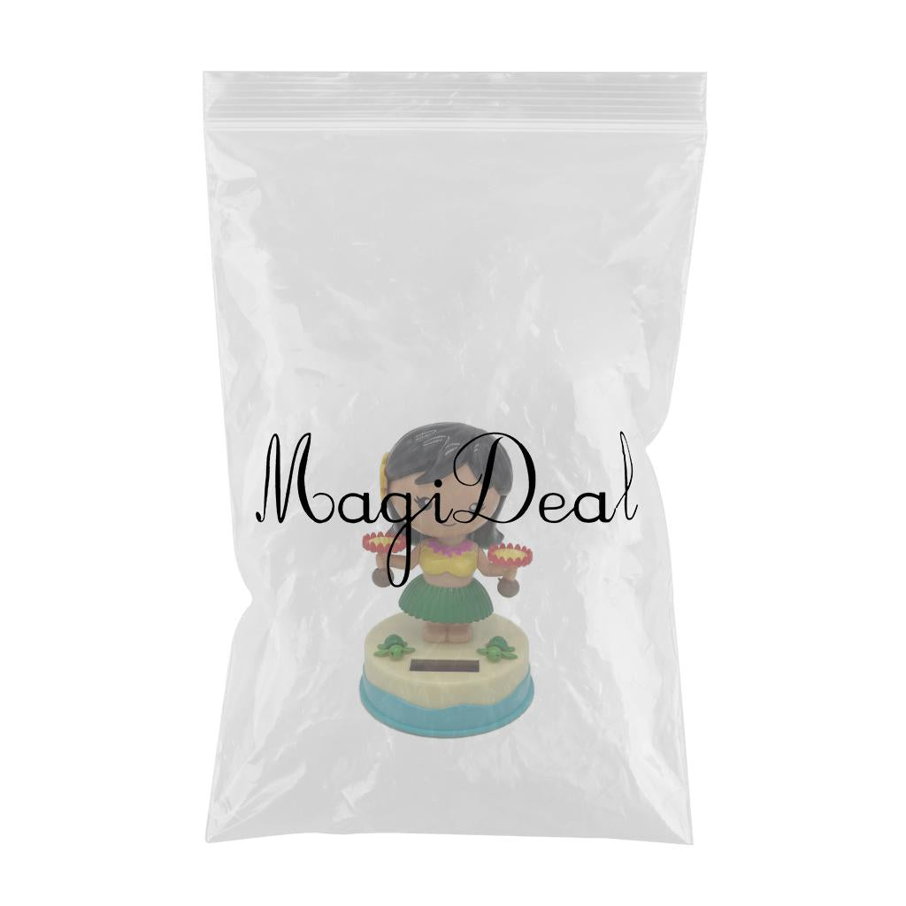 Maxbell Solar Powered Little Girl Dancing Ornament Doll Flip Flap Toy Home Decor C