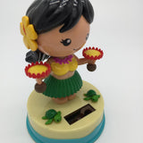 Maxbell Solar Powered Little Girl Dancing Ornament Doll Flip Flap Toy Home Decor C